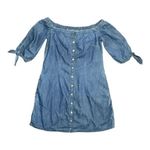 Bebe ✨ Off Shoulder Front Button Denim Dress✨ Photo 4