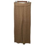 SKIMS  Cozy Knit Wide Leg Lounge Pants In Camel Size L/XL Plush Warm Relaxed Photo 3