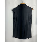 Womans B’LEEV XL Black Pullover V Neck Criss Cross Sleeveless Blouse Photo 1