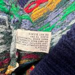 L.L.Bean Vintage Womens L Wool Cardigan Sweater Animals Butterfly Parrot Lion Photo 4