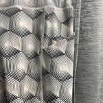 ODODOS High Waisted Capri Leggings, Grey black white design Small Photo 2