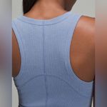 Lululemon  NWT Ribbed Softstreme Slim Fit Tank Dress Oasis Blue Size 8 Photo 2