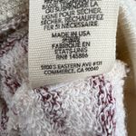 THE GREAT. Striped Pullover Hoodie French Terry Oversized Size 0 XS Missing Lace Red Photo 4