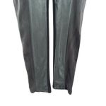 ZARA W&B Collection Black Pull On Ponte Pants Leggings Faux Leather Suede Small Photo 3