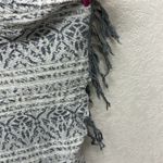 Free People  Gray Shimmer Fringe Kimono XS Photo 3