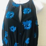 NWT Derek Lam 10 Crosby Blue Floral Sleeveless Midi faux wrap belted Dress Size 6 Photo 10