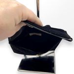 90s CLIFFORD AND WILLS Vintage Black Velvet Leather Crossbody Flap Bag Photo 6