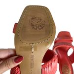 Vince Camuto Emoelee Ultra Coral Woven Strap
Tapered Heel Sandals Size 8 Photo 5