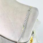 Lumière Floral Striped One Shoulder Long Sleeve Shirt Grey Multi Size S White Photo 7