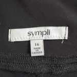 Sympli Black Stretchy Wide Leg Cropped Pants, Sz 16 Black Photo 7