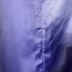 Danielle Guizio Satin Mini Skirt In Lilac Prime Side Slit Women’s Size L Flawed Photo 10