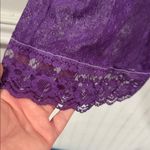 Free People tunic lace purple faded burn out dyed ruffled dark academia grunge Photo 3