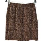 Allison Taylor  Print Mini Leopard Print Silk Skirt(Size Large) Photo 3