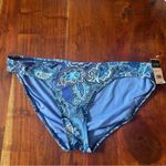 Lauren Ralph Lauren Bandana Paisley Printed Hipster Bikini Swim Bottom‎ Blue NWT Size 14 Photo 1