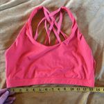 Fabletics Bright Orange Coral Strappy Sports Bra Sz Small Photo 3