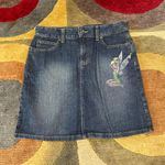 Disney Store Tinkerbell Beauty Day Spa Denim Jean Skirt Y2K Vintage Women’s 8 Photo 0