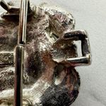 Mimi Di N Vintage 1976 Leaf Silver Tone Belt Buckle Piece Photo 8