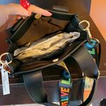 Love by Design Love colorful multi color removable crossbody strap handbag black faux leather Photo 3