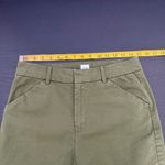 Gap  Green Slim Ankle Flat Front Khaki Pants Women's Size 8 Photo 13