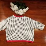 Joseph  A Polka Dot Crop Sweater Small Photo 4