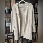 J.Crew  Juliette collarless sweater blazer cardigan open coat cotton oatmeal sand Photo 4