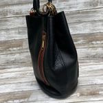 VTG Leather Bucket Purse Pattie Jarrell Black Convertible Sling Western 90s Boho Photo 5