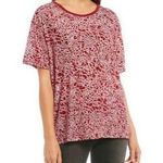 We The Free NWT  Teddy Burnout Short Sleeve T-shirt in Berry Combo Size Medium Photo 0