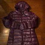 Calvin Klein Women’s Wine Quilted Hooded Parka Sz Small Photo 0