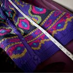 Vintage Lambswool Blend Cardigan Sweater Size Small Purple and Pink Pappagallo Photo 6