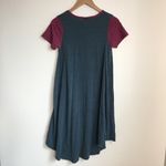 LuLaRoe Carly high low Swing Dress color block Short Sleeve Womens Size … Photo 3