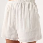 Petal and Pup  High Waist White Shorts Photo 0