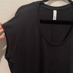 Athleta ATHELTA Round Neck Short Sleeve Black Top Photo 2
