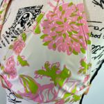 Lilly Pulitzer  bikini Swimming top with push up hot pink Green Sz XS RN 88189 Photo 7