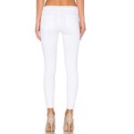 Rag and Bone  Distressed White Skinny Crop Jeans Photo 3