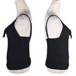 Jessica Simpson Rose Bay Textured Tie-Front Tankini Top M Black New Photo 3