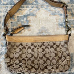 Coach Near-Vintage Beige and Brown Signature Canvas Bag Photo 0