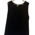Catherines  Black Tank Top‎ Sleeveless Relaxed Fit Photo 0