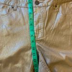 Liverpool  straight leg pant size 16 gold metallic pant button and zip closure Photo 5