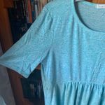 Free People Turquoise Blue Short Sleeve Tunic Dress Photo 2