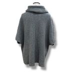 Smartwool  Size S / M Crestone Gray Merino Wool Chunky Poncho Cowlneck Sweater Photo 6