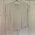 Nicole Miller 100% linen notch neck tshirt M Photo 5