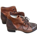 Tano Italian Made Womens Brown Leather Lace Photo 3