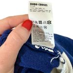 Bobo Choses Nautical Anchor Bi Color Striped Colorblock Knitted Sweater Dress Blue Photo 8