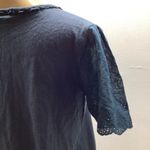 Ny Collection  Size Large Blue Eyelet Sleeve Women's Blouse. New With Tags Photo 2