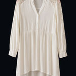 Torrid White Lace Button Front Shirt Jacket (Shacket) – Size 0- Large Photo 0