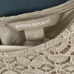 Banana Republic : Cream 3/4 length sleeve Knit Midi dress- cotton blend- size 4 Photo 1