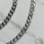 Silver Tone Flat Chain Link Purse Handbag Bag Replacement Strap Photo 3