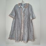 SAKS FIFTH AVENUE ODETTE BARSA VINTAGE 60's Lace Robe in Pastel Pink Blue Size undefined Photo 10