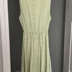ASOS  Light Green Eyelet Midi Dress Photo 0