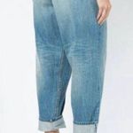 MONSE Deconstructed Asymmetrical Light Solid Wash Relaxed Baggy Jeans Size 25 Blue Photo 1